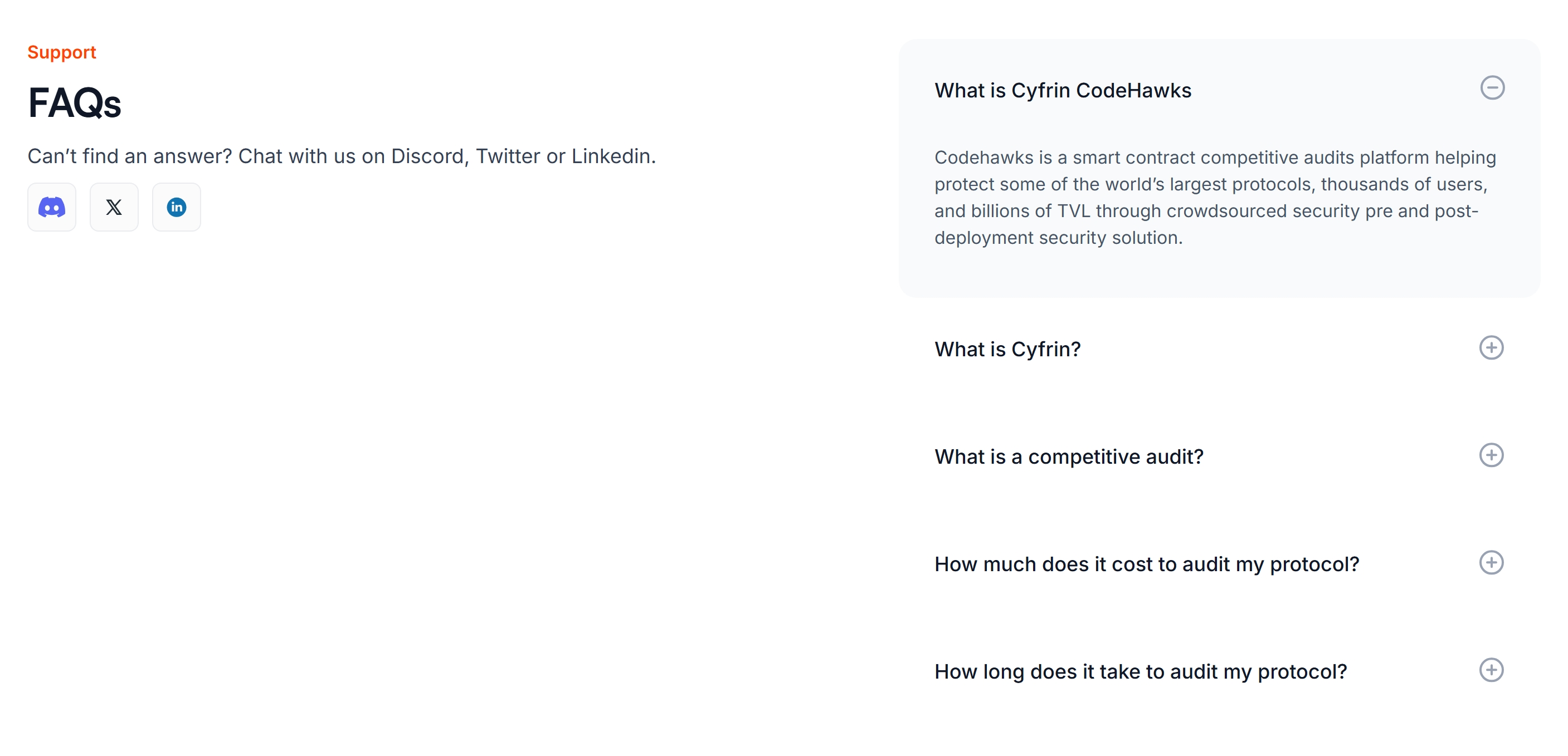CodeHawks frequently asked questions powered by the Webflow CMS