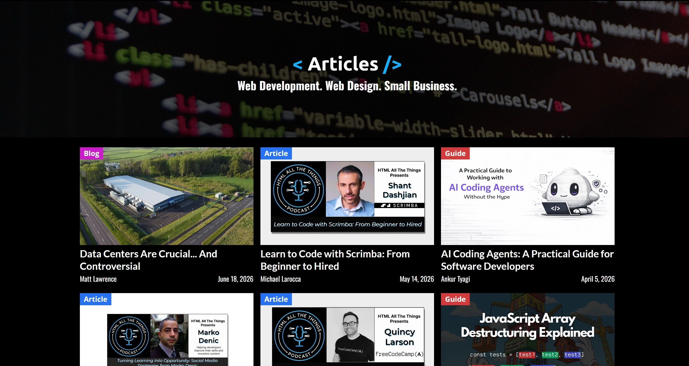 HTML All The Things article and guide archive