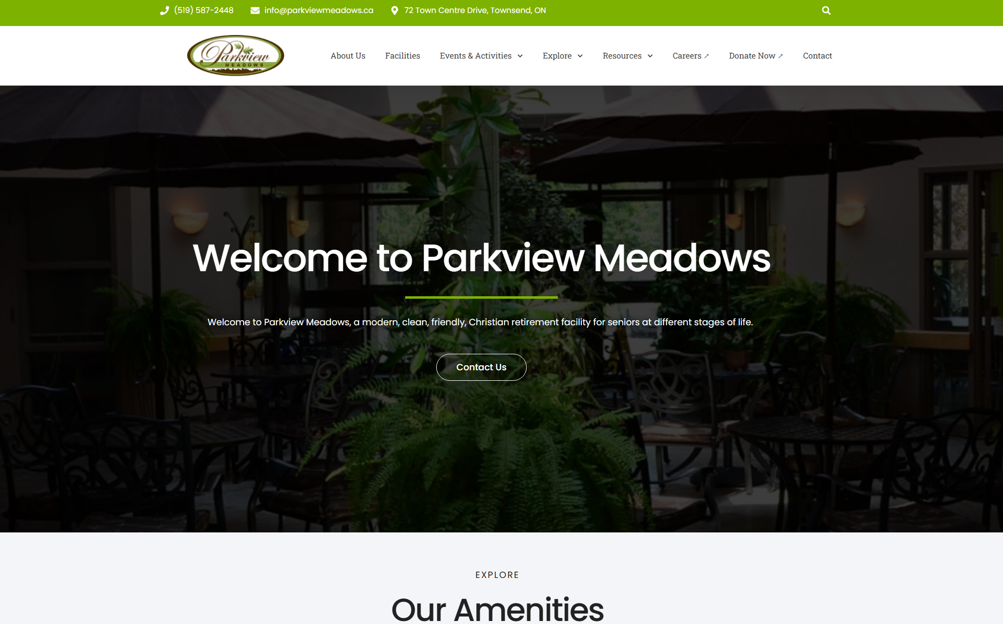 Parkview Meadows homepage